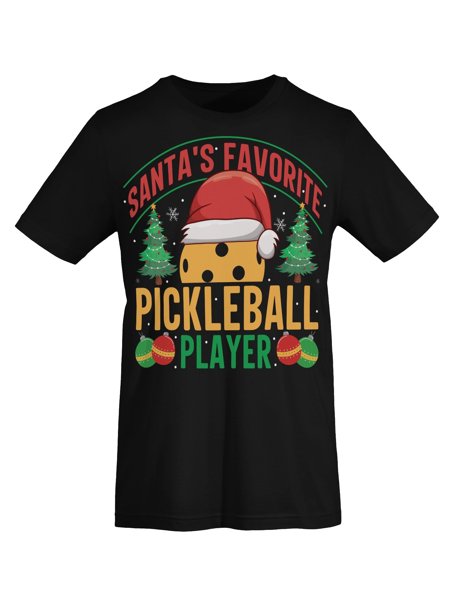 Santa's Favorite Pickleball Player Christmas Shirt product image (27)