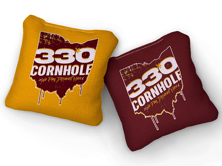 330 Cornhole Wine and Gold Cornhole Boards and Bags (Local Pickup Only) product image (2)
