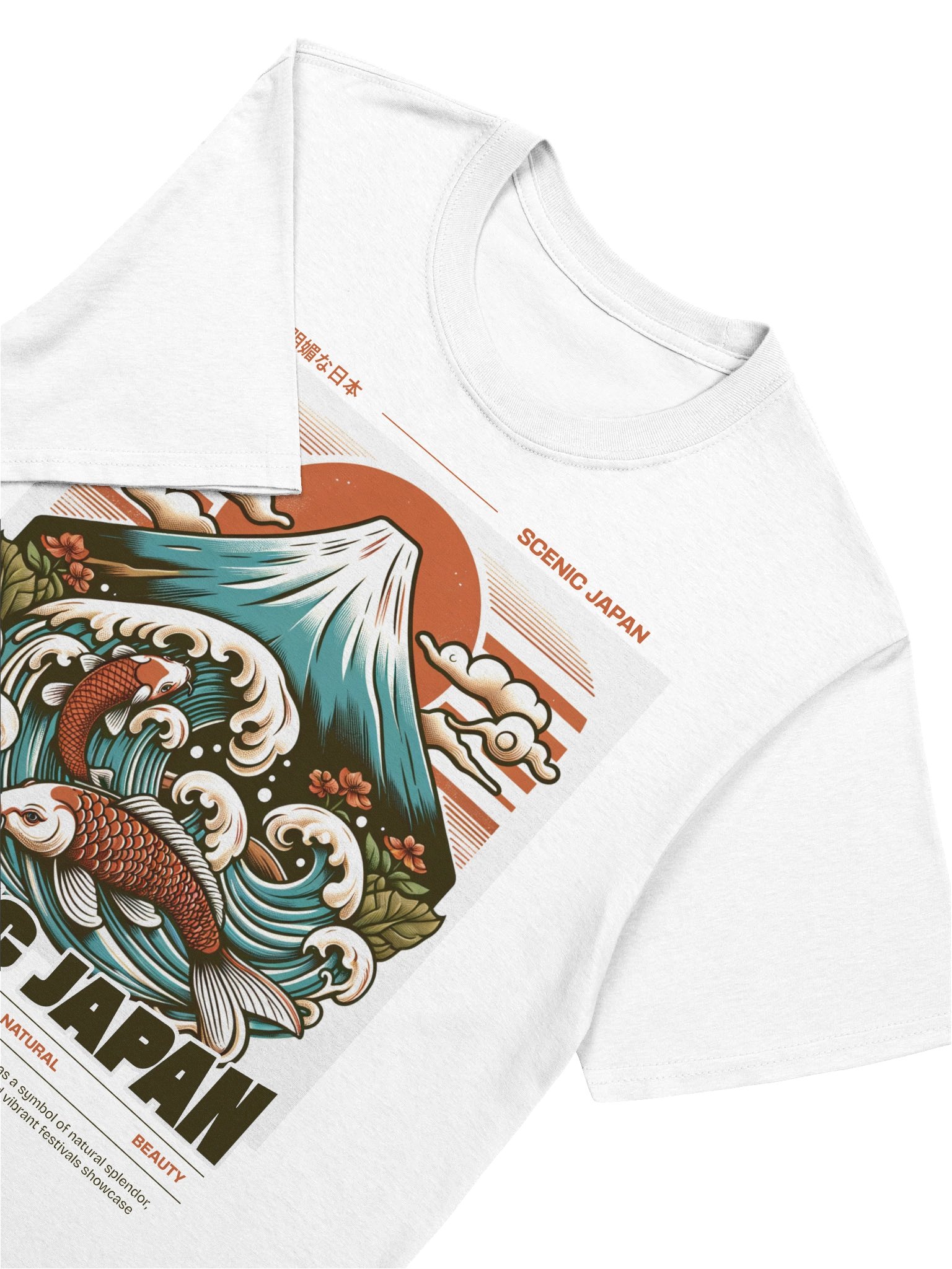 Exotic Japan Fuji Koi Scenic T-Shirt - Gildan Softstyle product image (5)