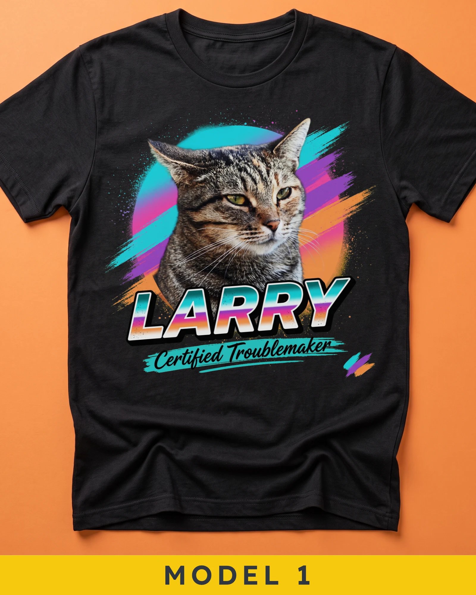 Custom Cat Design T-Shirt product image (1)