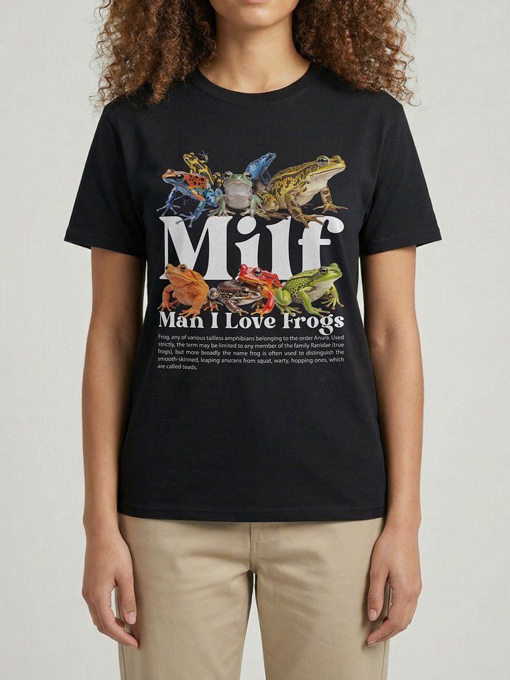 MILF Man I Love Frogs Funny Frog Meme T-Shirt product image (1)