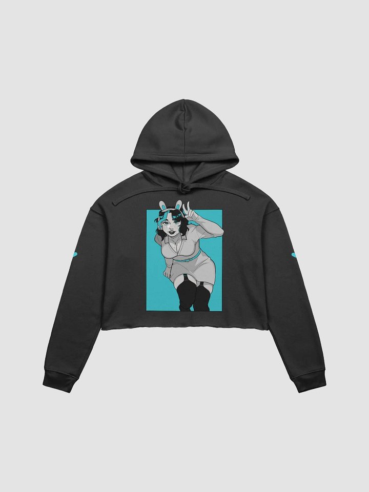 Bunny Swii Cropped Hoodie Blue product image (1)