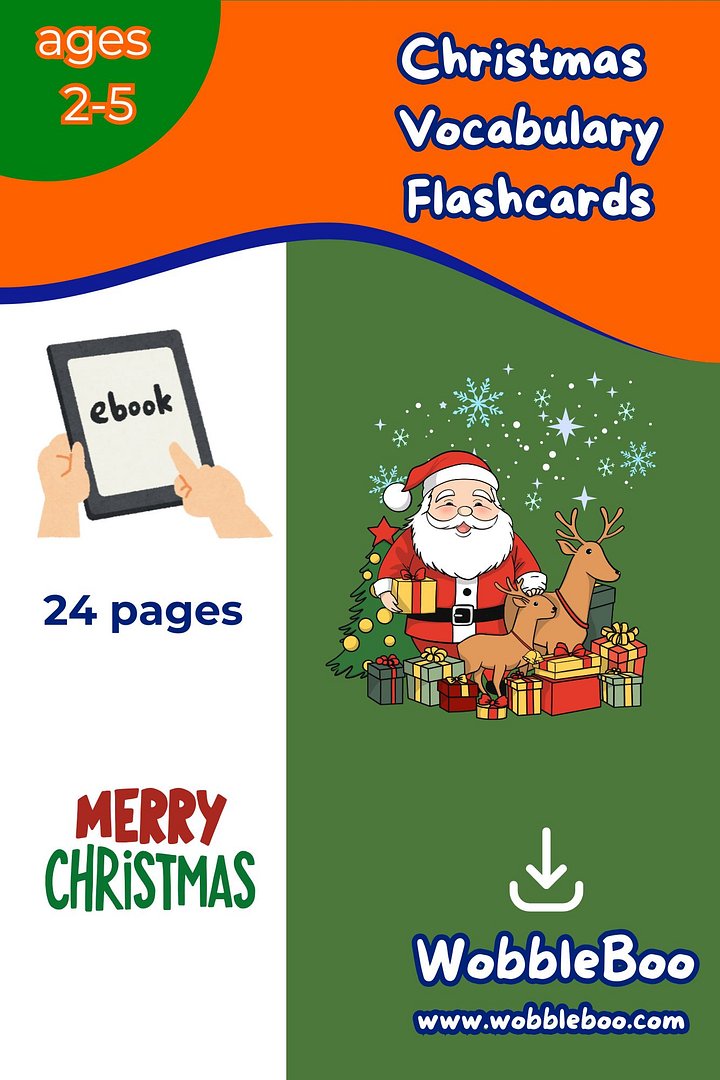Christmas Vocabulary Flashcards product image (1)