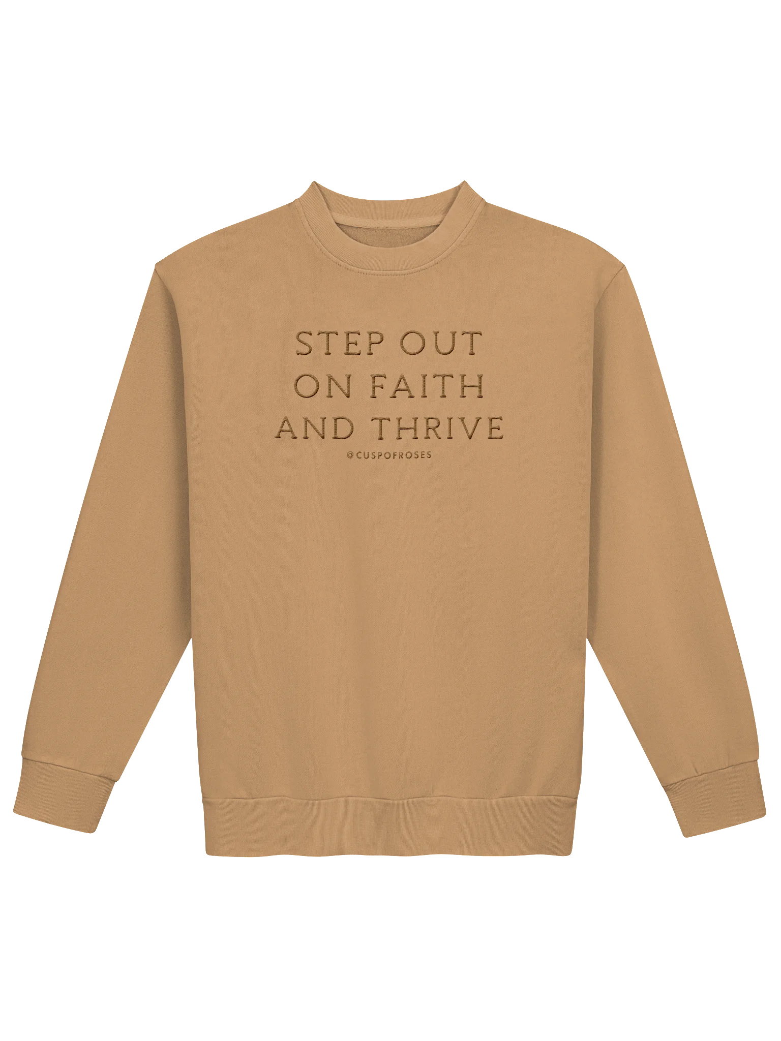s.o.o.f.a.t. brown embroidered sweatie product image (1)