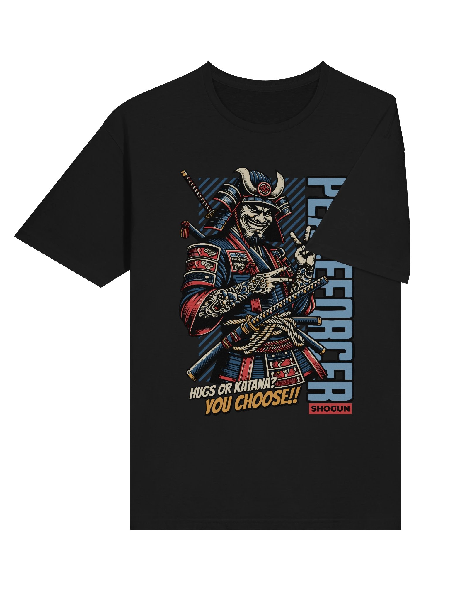 Peacemonger Samurai Hugs or Katana T-Shirt - Gildan Softstyle product image (4)