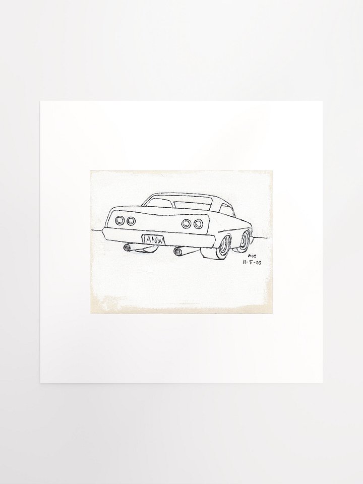 White Car #1 Print product image (2)