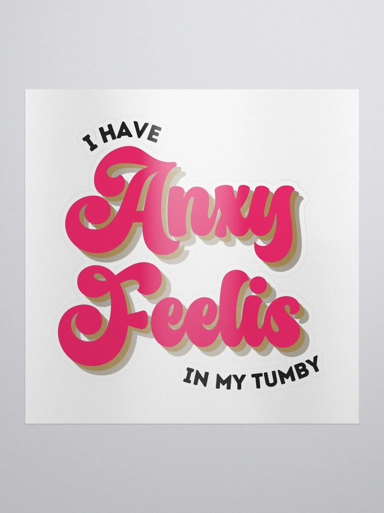 FAF Anxy Feelis Vinyl Sticker product image (1)