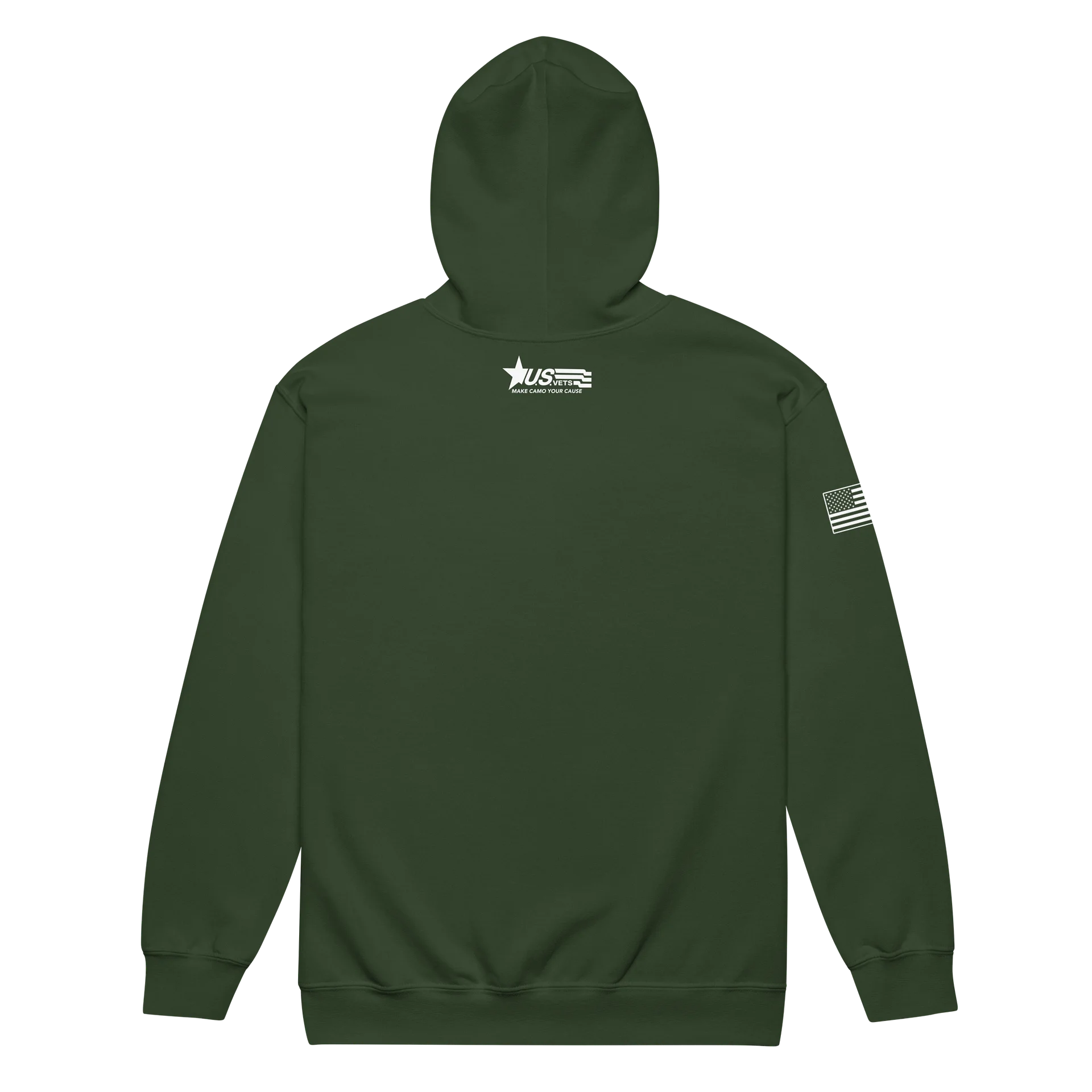 LIMITED EDITION FOX U.S.VETS ZIP HOODIE - WHITE PRINT product image (6)