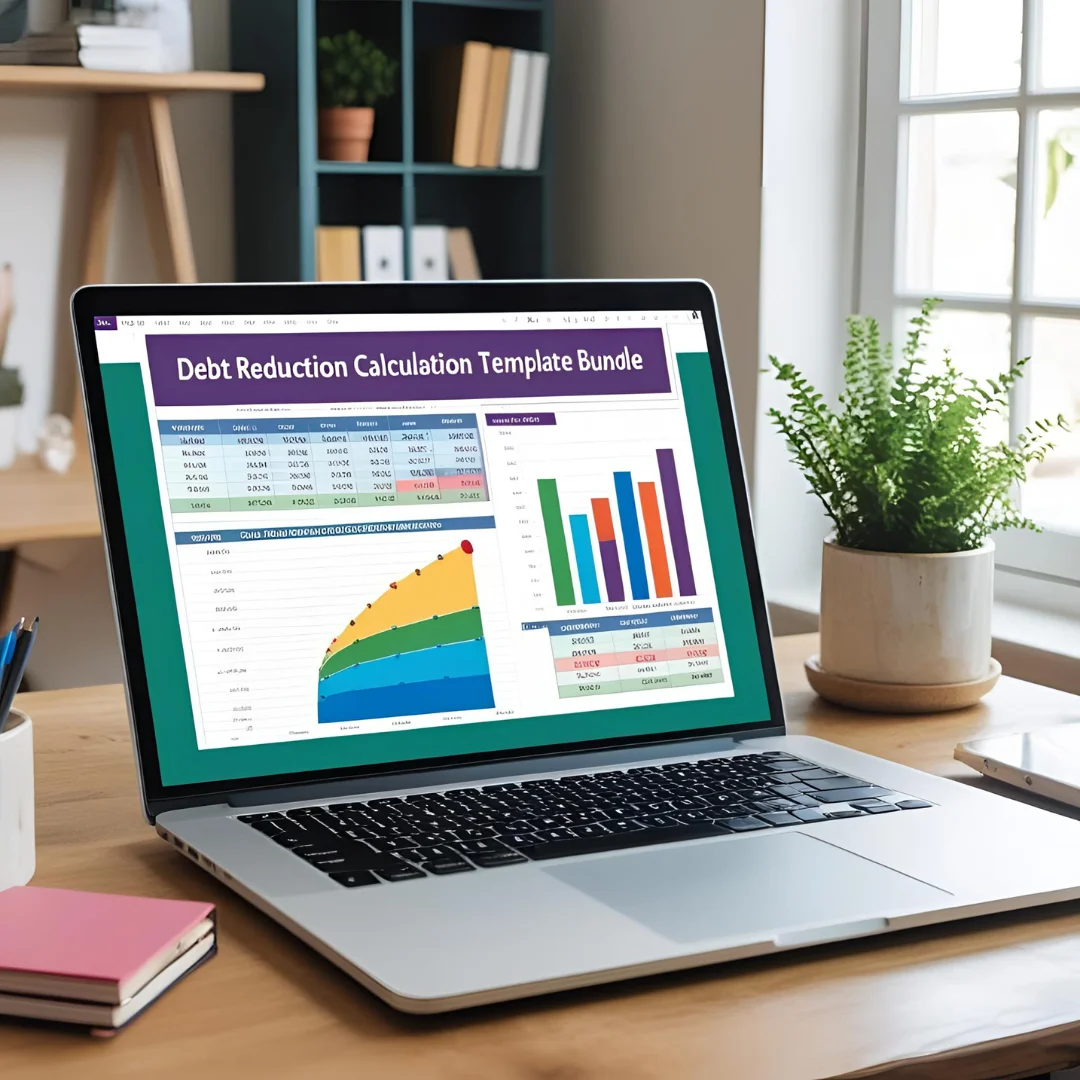 Debt Reduction Calculation Excel Template Bundle product image (4)