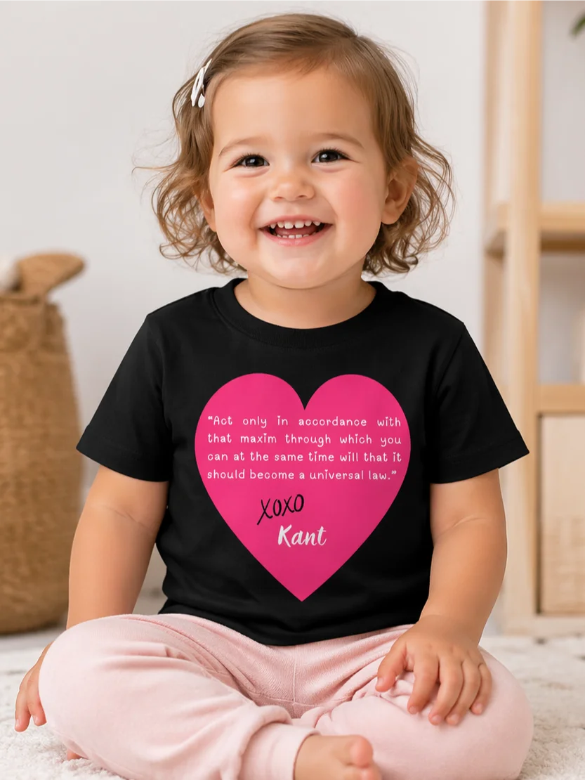 Kant's Categorical Imperative - Philosophy Toddler T-Shirt in Black product image (1)