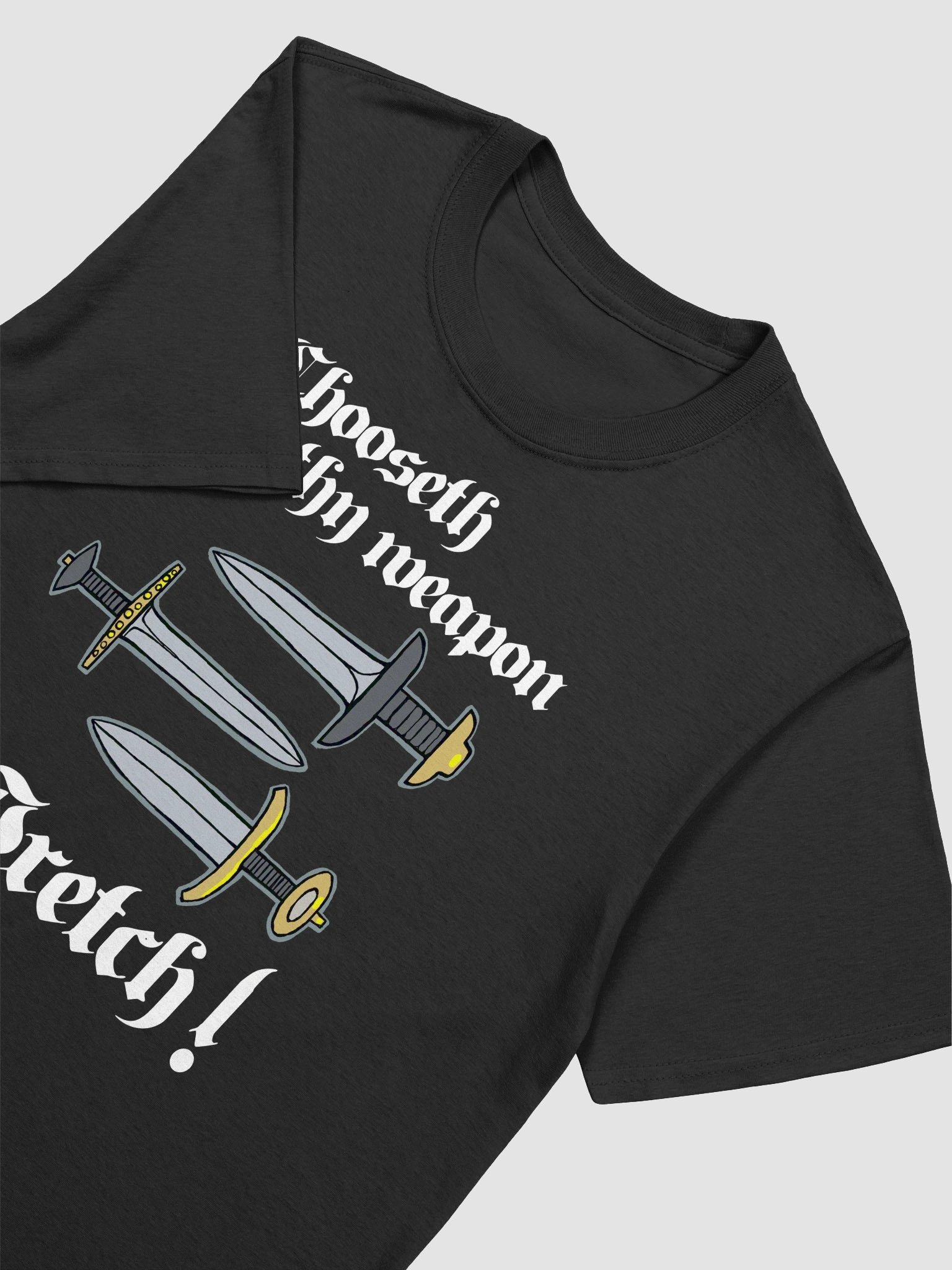 Funny medieval weapon challenge Unisex T-Shirt product image (9)