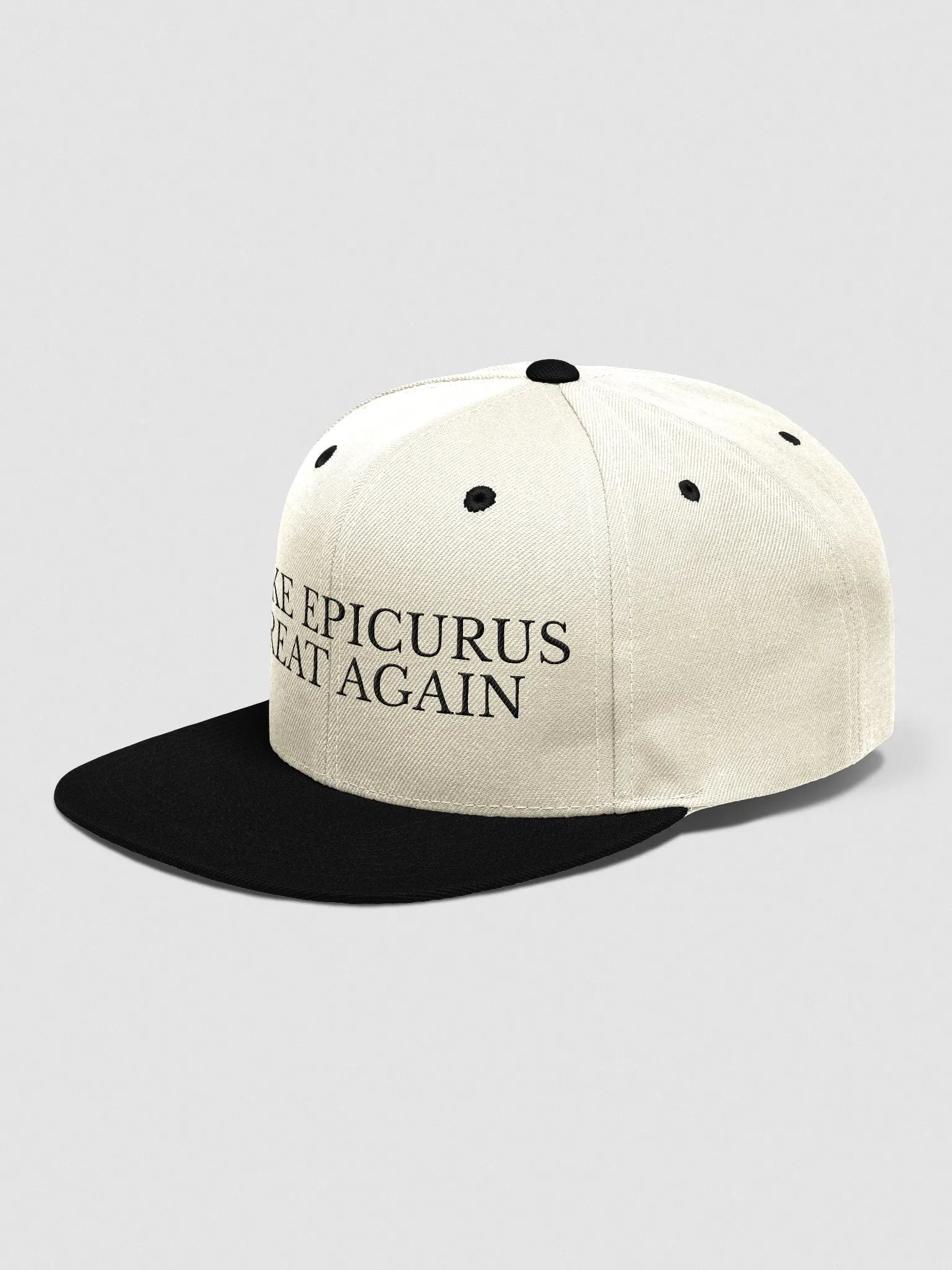 Make Epicurus Great Again Cap (Wool Blend Snapback LIGHT) product image (5)