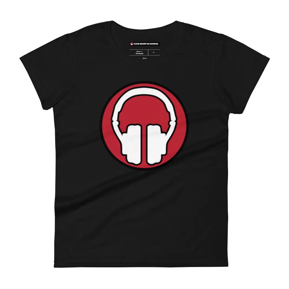 Women's Headphones Front | Tribe Back Print Gildan Middleweight T-Shirt product image (3)