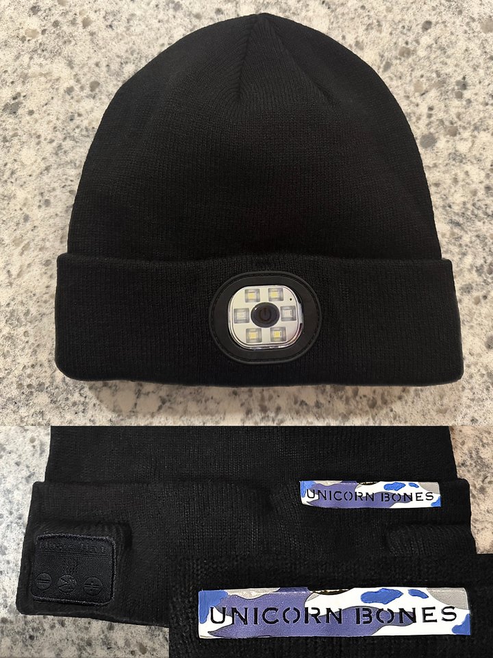 Camo, LED Headlight Toque w/ Bluetooth Headset product image (2)