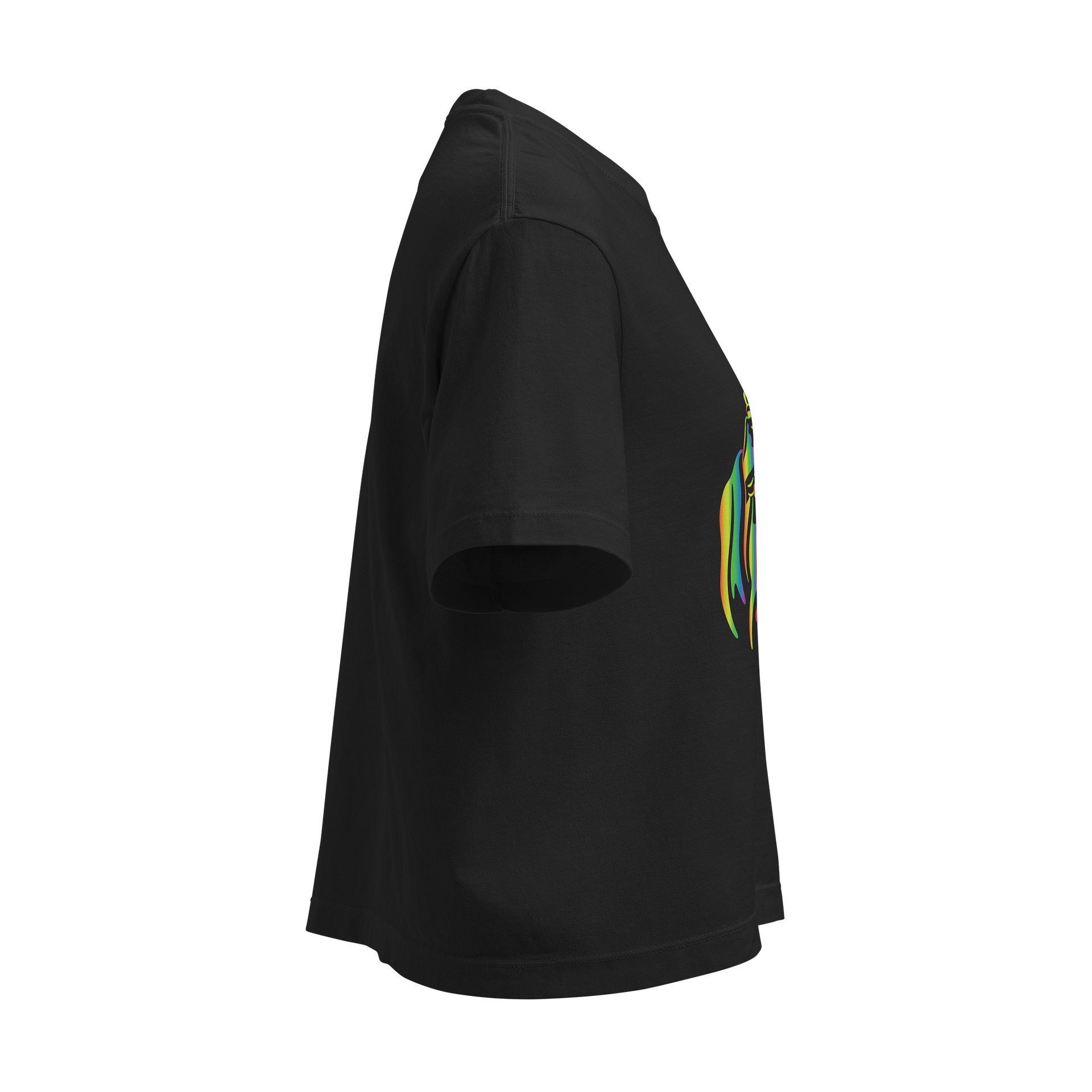 Rainbow Ghost - Ladies Crop product image (5)