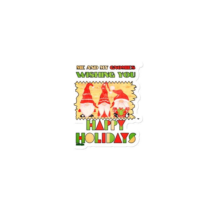 ME AND MY GNOMIES WISHING YOU HAPPY HOLIDAYS product image (1)