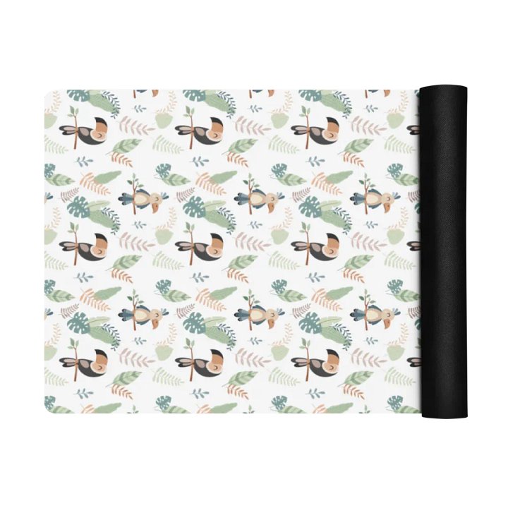 Cute Birds in a Jungle Yoga Mat by Treasure Pie product image (2)