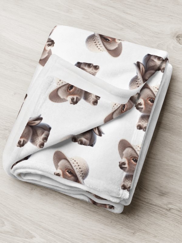 Donkey Vibes Throw Blanket product image (5)