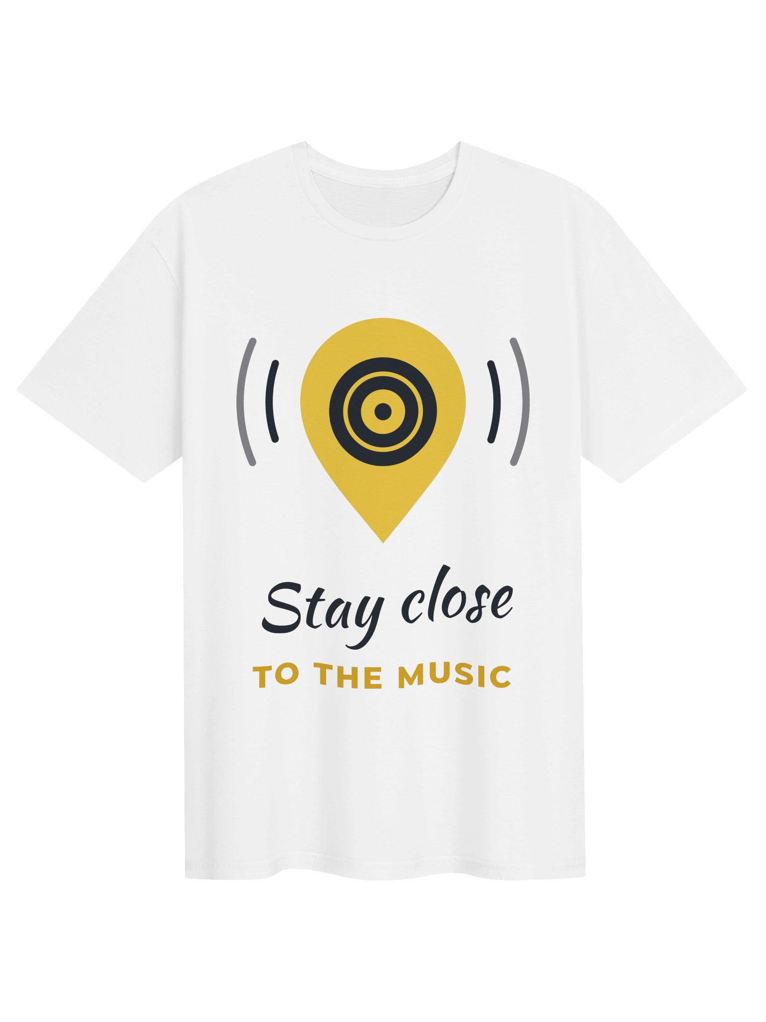 Stay Close to the Music Tee (Brush, White) product image (1)