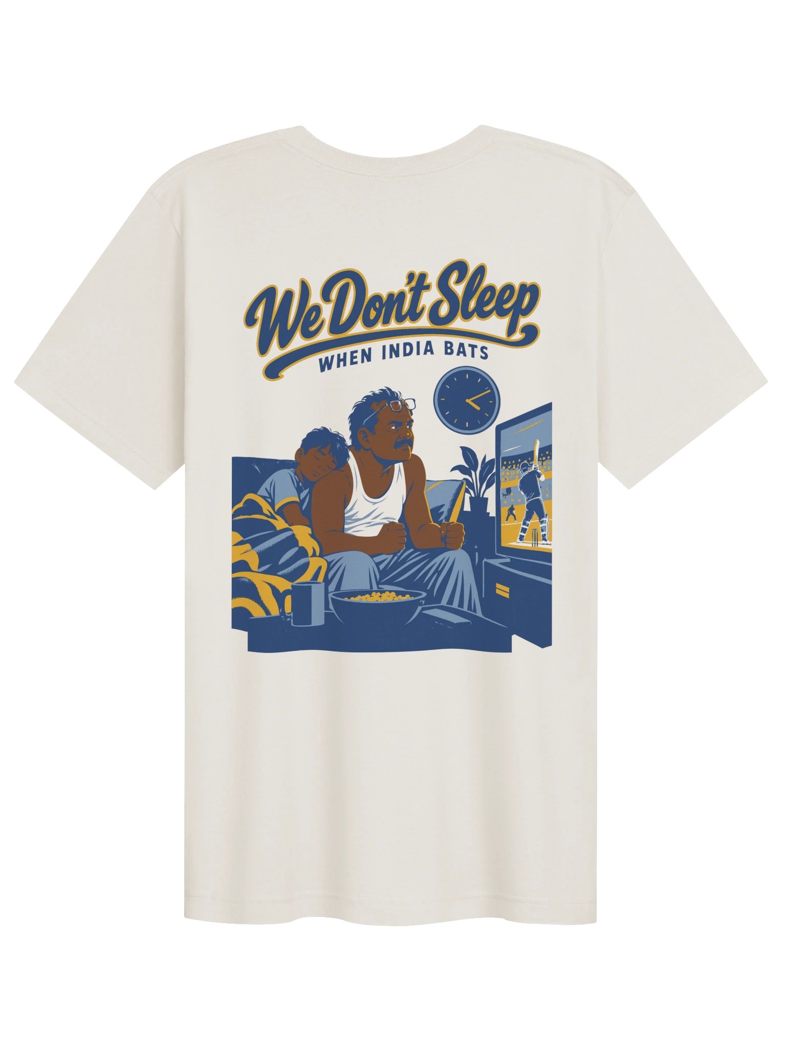 We Don't Sleep When India Bats (Classic Tee, Front and Back) product image (2)