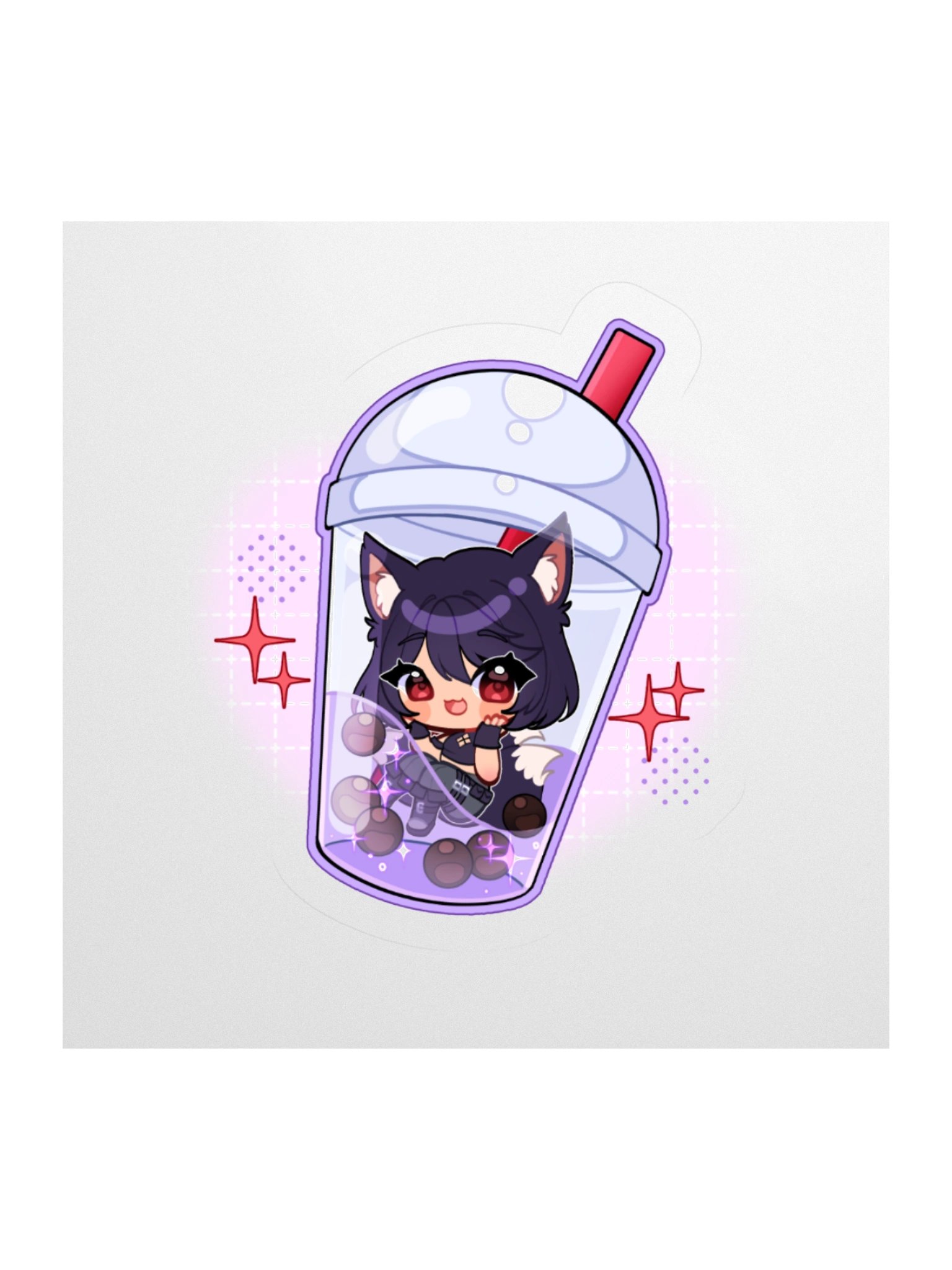 Kameko Bubble Tea Sticker product image (1)