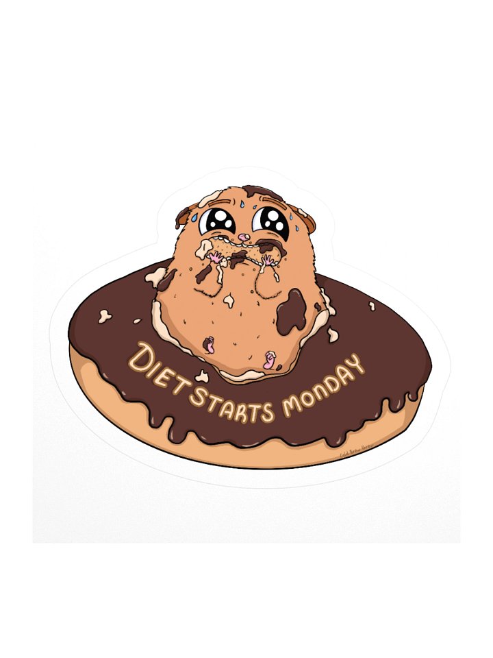 Diet Starts Monday Sticker product image (3)