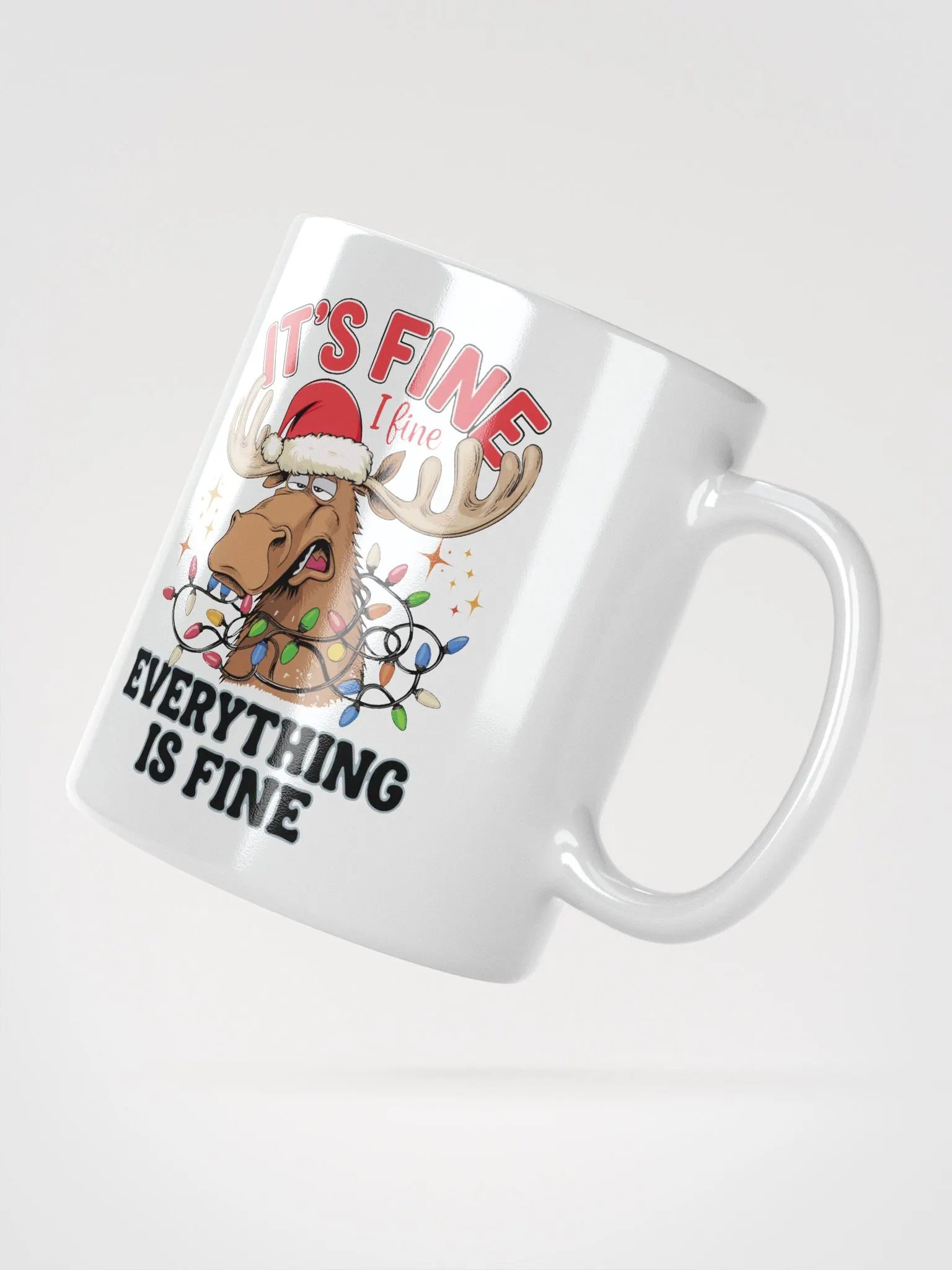 Festive Moose 'It's Fine' Mug product image (6)