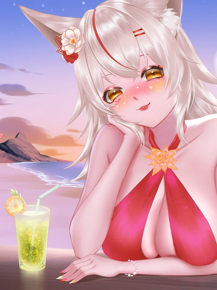 *Digital Product* - Digitally Signed Downloadable Wallpaper - Beachy Summer Sunset product image (2)