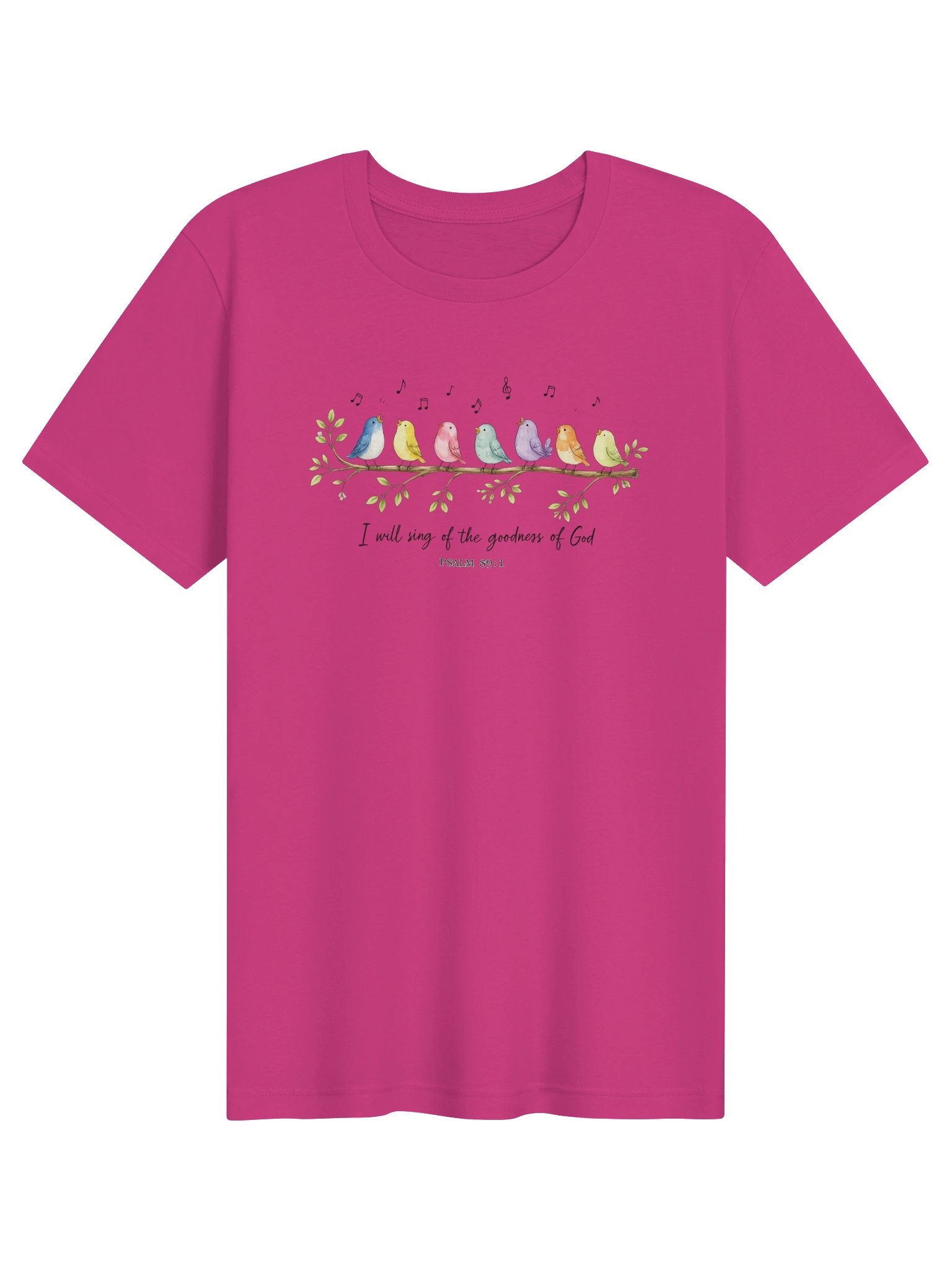 I Will Sing of the Goodness of God Shirt, Psalm 89 1 Shirt, Christian Bird Shirt, Faith Based Tee, Worship Shirt product image (4)