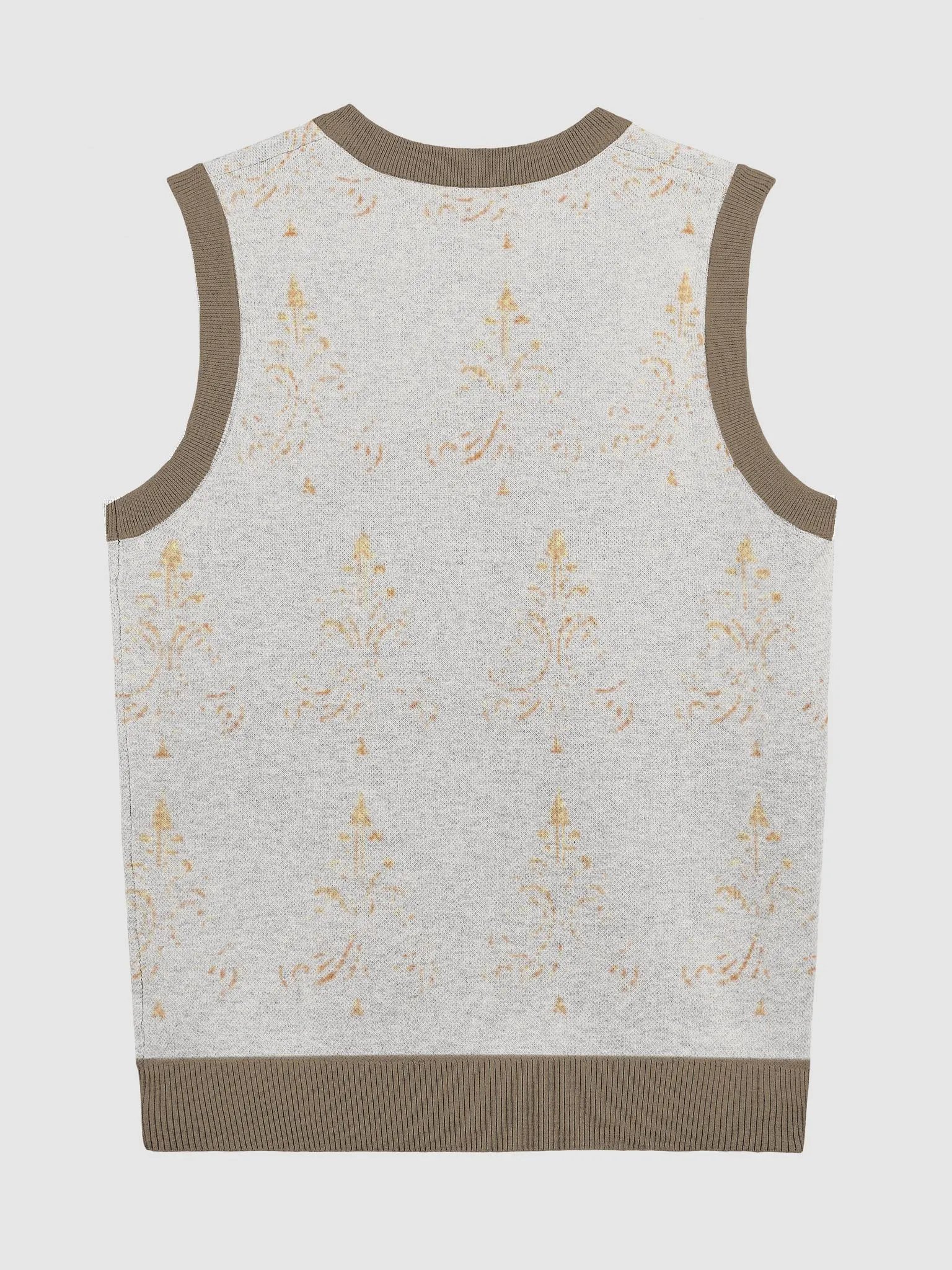 Customizable Jacquard V-Neck Vest product image (2)