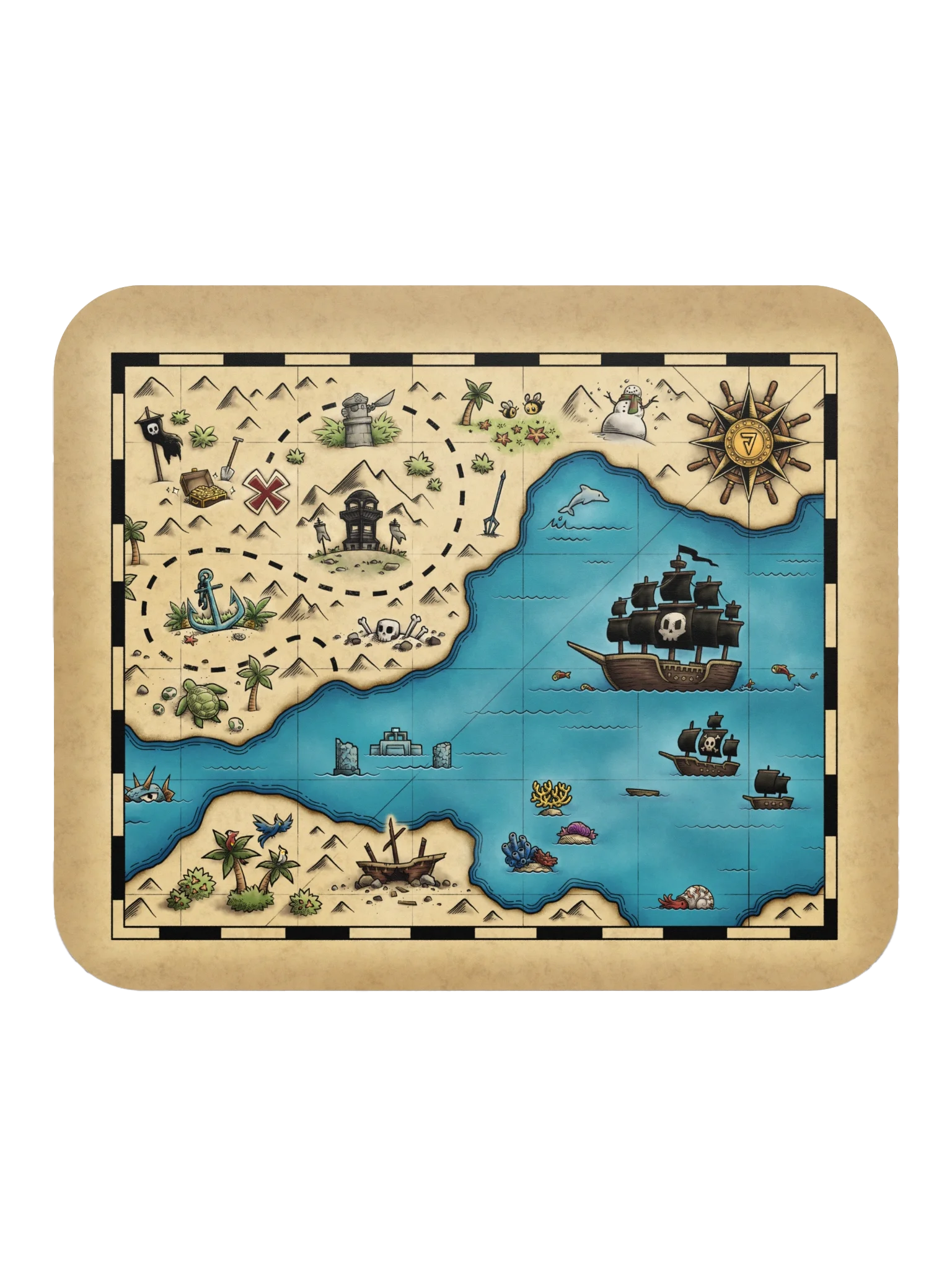 Capt. Sal's Lost Treasure Mousepad! product image (1)