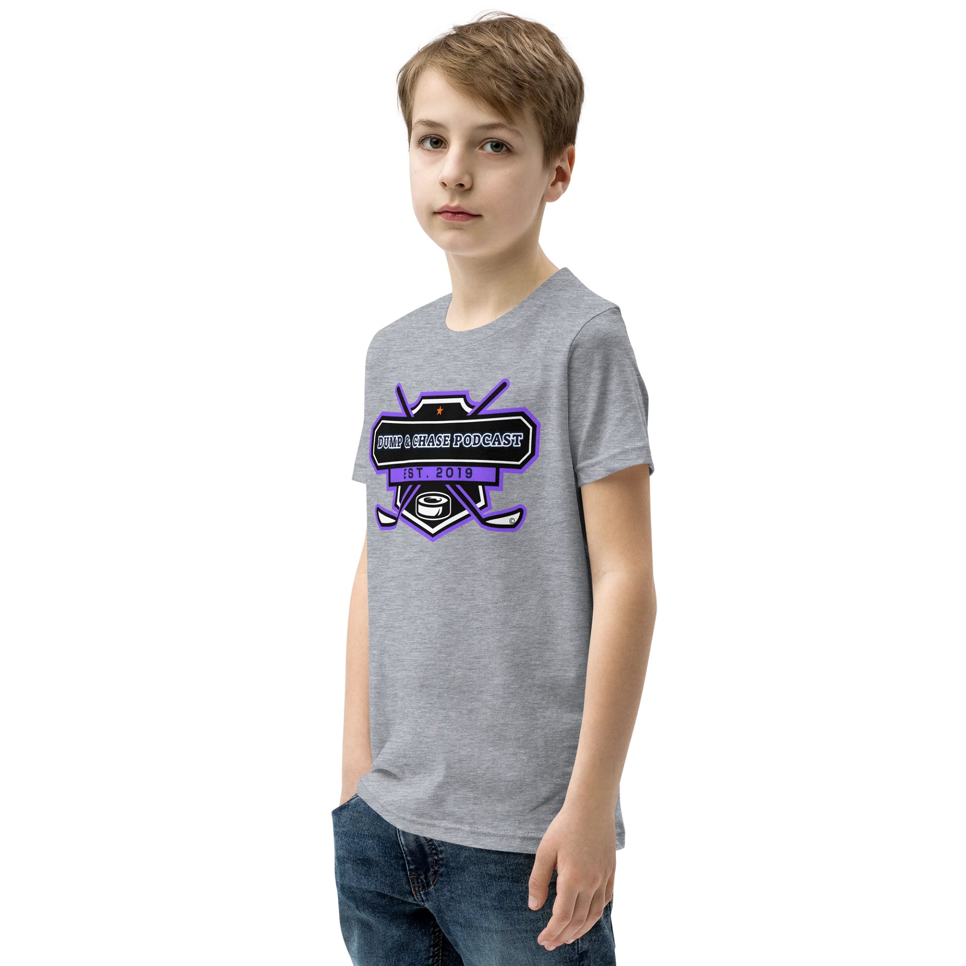 Dump & Chase Podcast Youth T-Shirt product image (15)