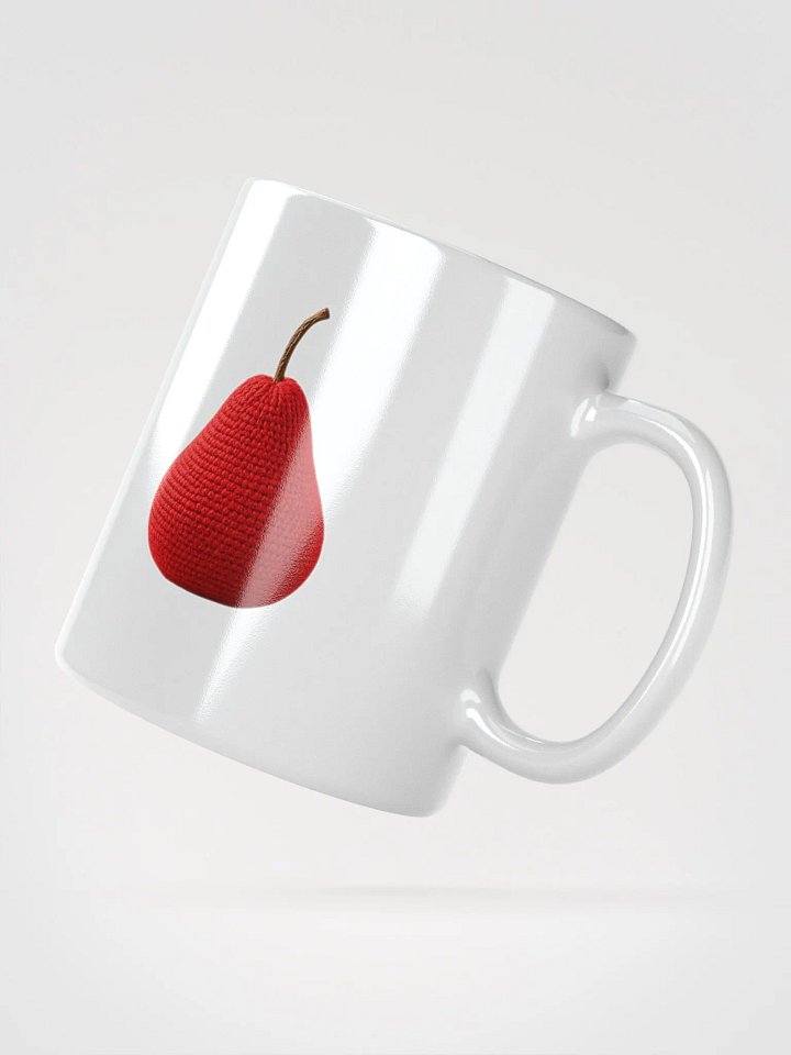 CozyAvocado White Glossy Pear Mug #3 product image (2)
