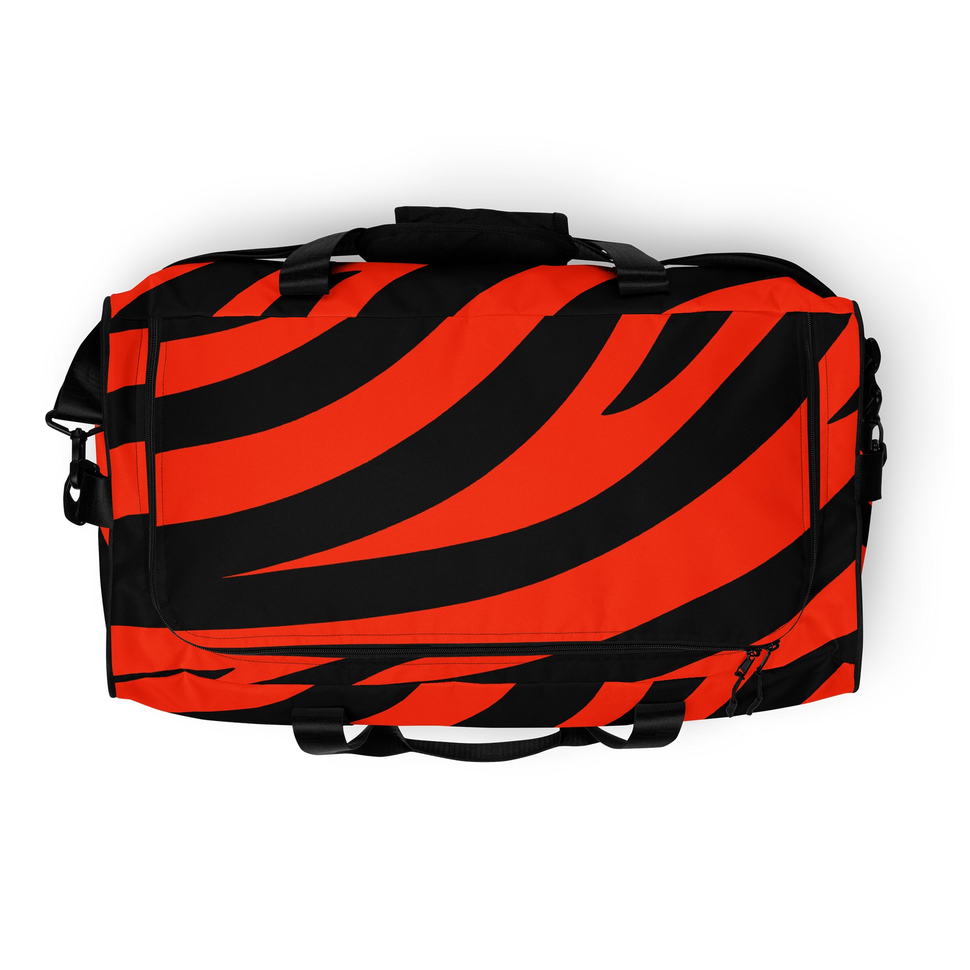 Tiger Print Duffle Bag – Orange Black product image (8)