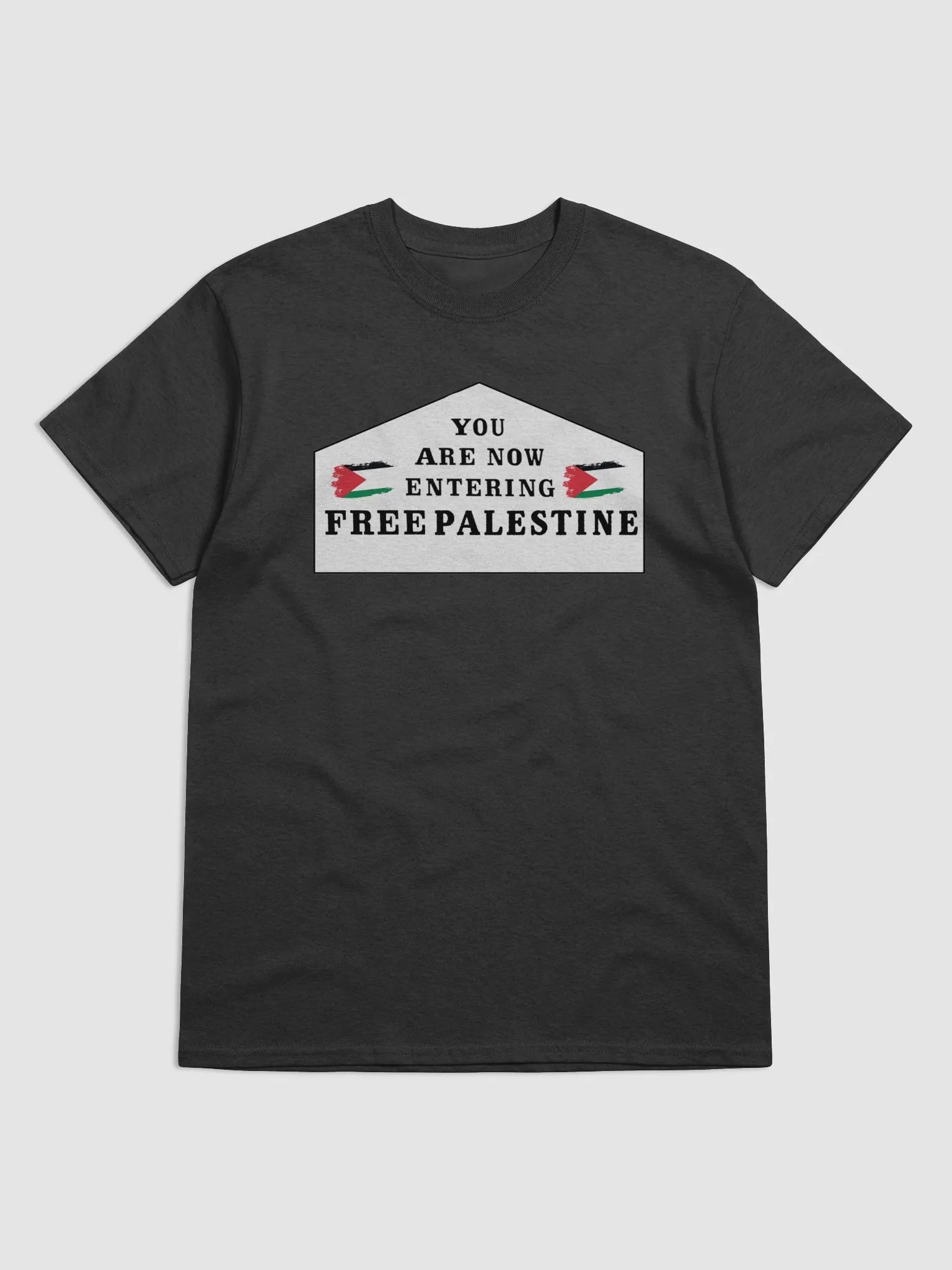 You Are Now Entering Free Palestine Classic T-Shirt [Fundraiser] product image (4)