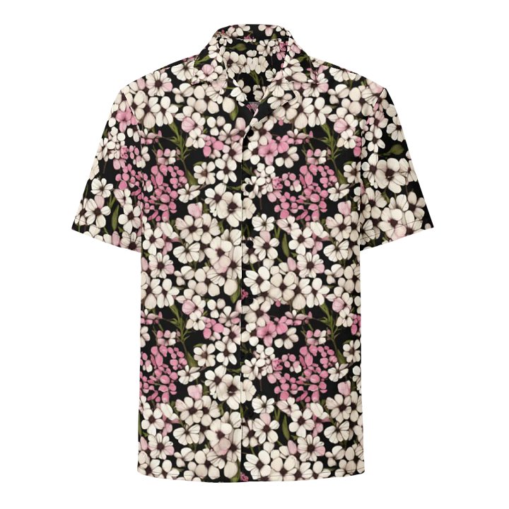 Floral Pattern Baby's Breath Flowers Hawaiian Shirt product image (1)