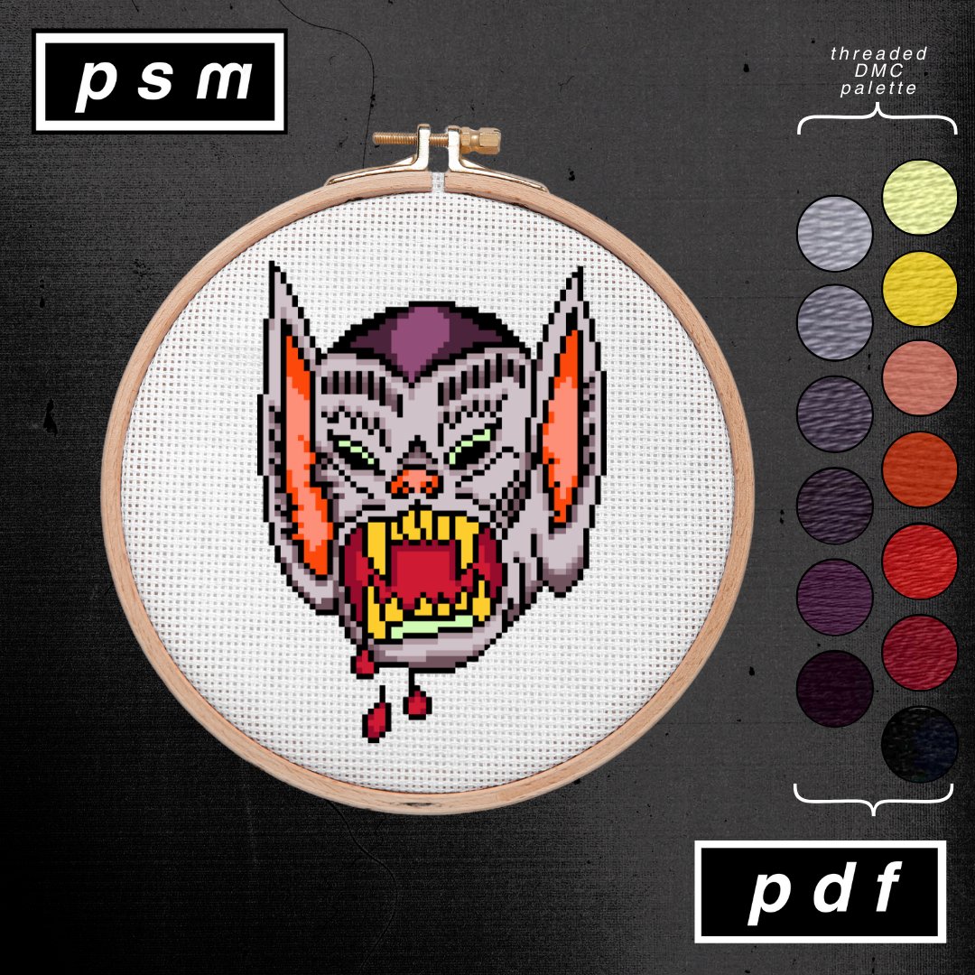 Bat Boy Halloween Ted Inman Inspired Pattern product image (1)