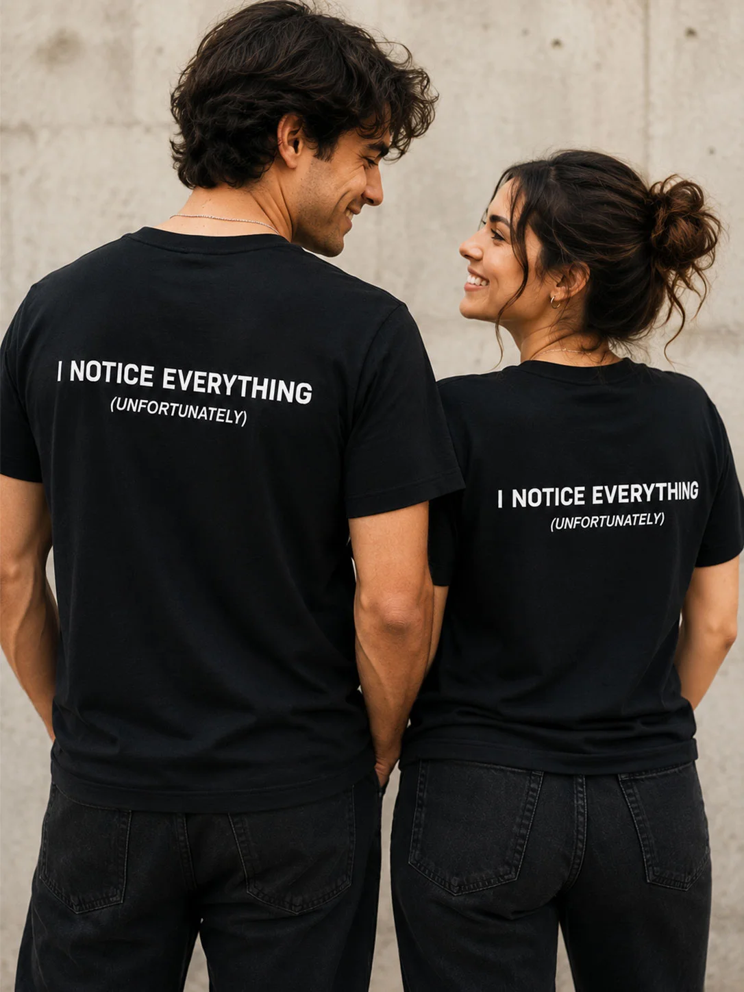 I Notice Everything (Unfortunately) T-Shirt – Overthinker Quote Minimal Tee product image (1)