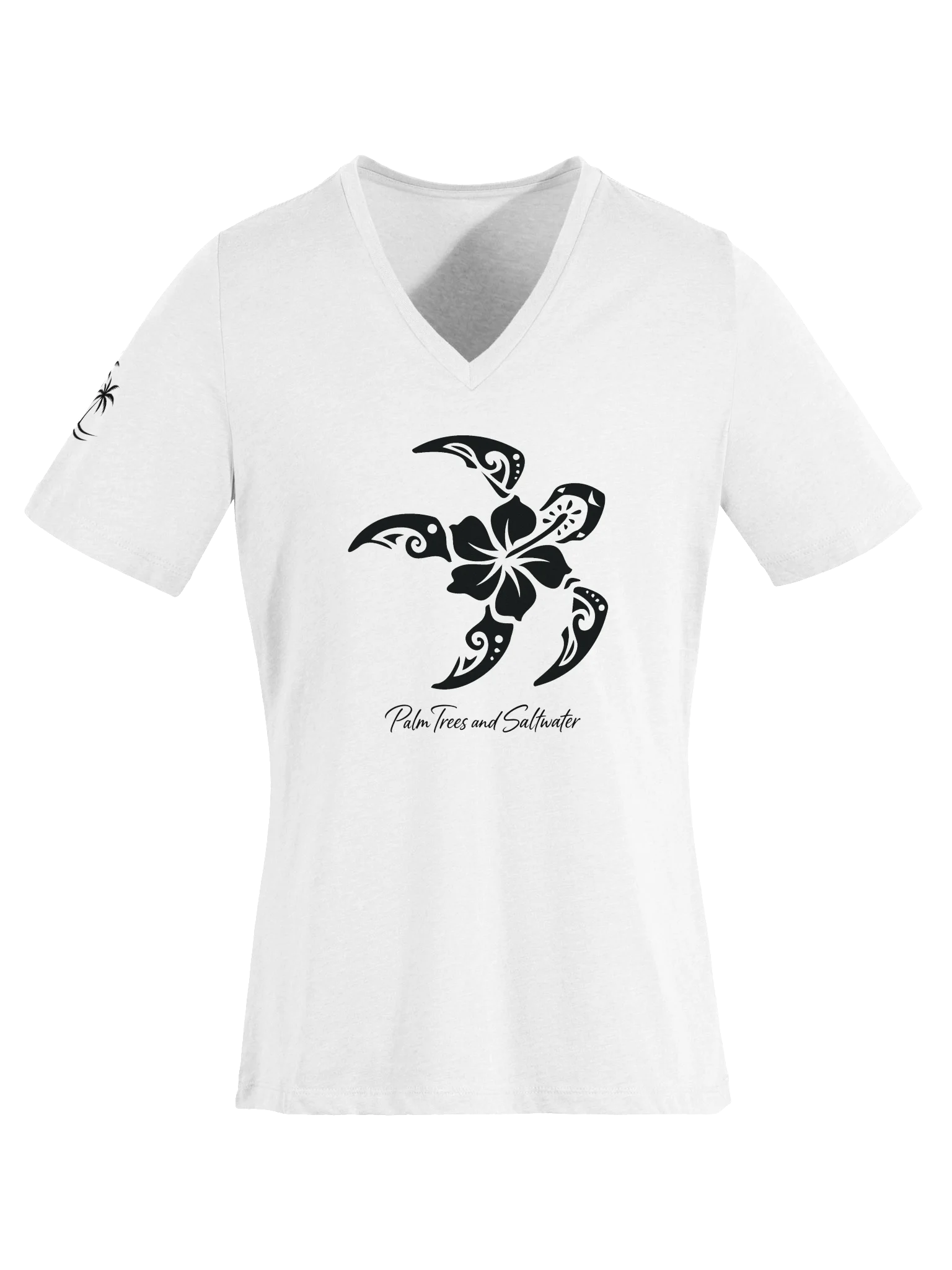The Hibiscus Honu V-Neck product image (1)