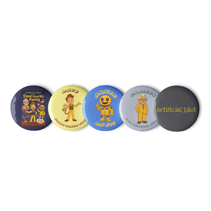 Artificial Idiot Buttons Set product image (1)