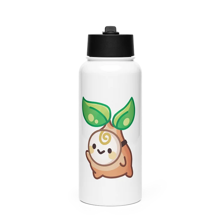 Bouteille d'eau acier avec bouchon paille Pouet product image (1)