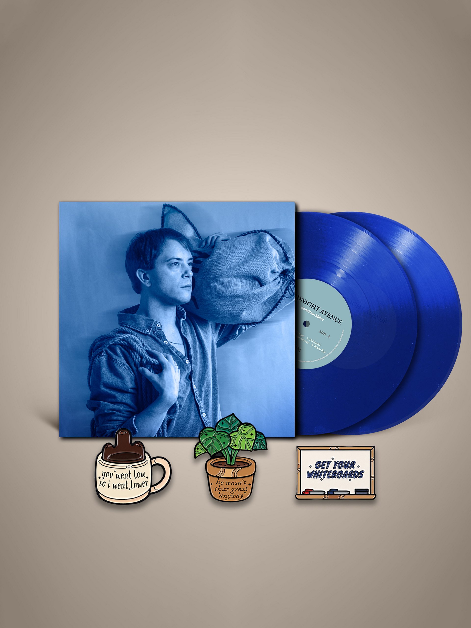 Midnight Avenue Vinyl & Pin Set (BUNDLE) product image (1)