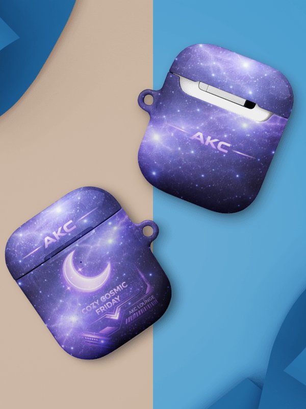 • AKC // Cozy Cosmic Friday AirPods® Case (Gen 1 & Gen 2) | Arkfall Kitty Collective product image (8)