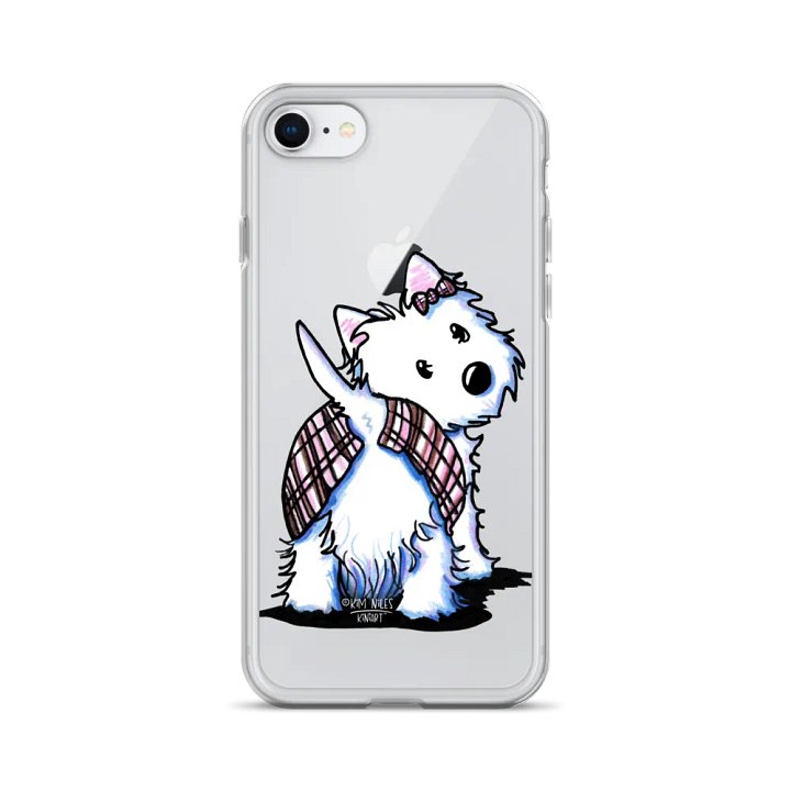 Westie Highland Moon Clear iPhone Case product image (1)