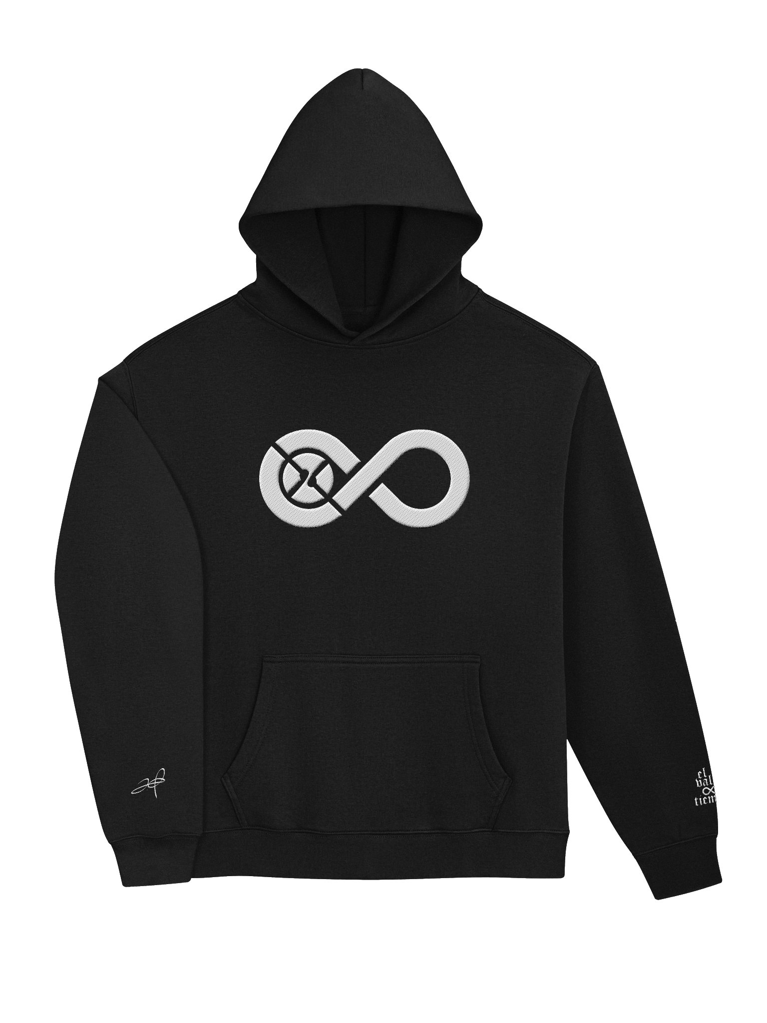 Infinity 2.0 Boxy Black Hoodie product image (3)