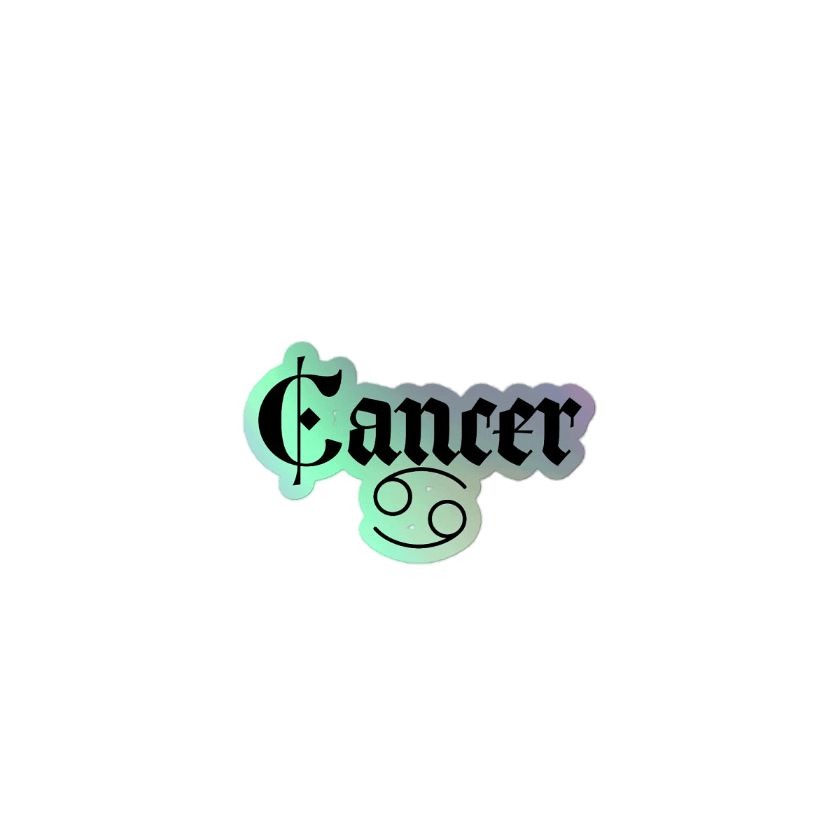 Kanker Sticker Holographic Cancer Sticker Sheet | Sameehkin's Apparel
