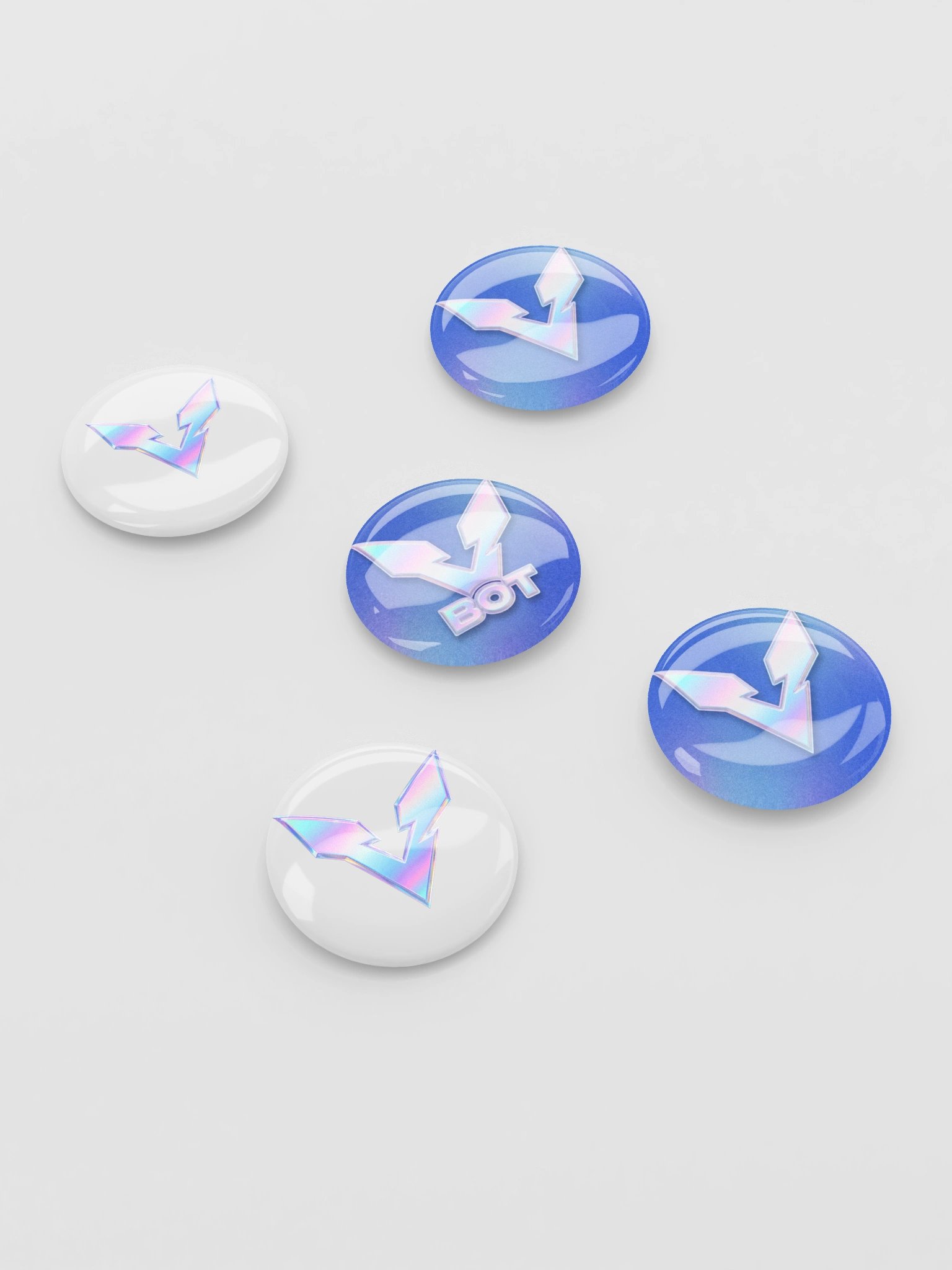Pastel V Emblem Pin Buttons product image (3)