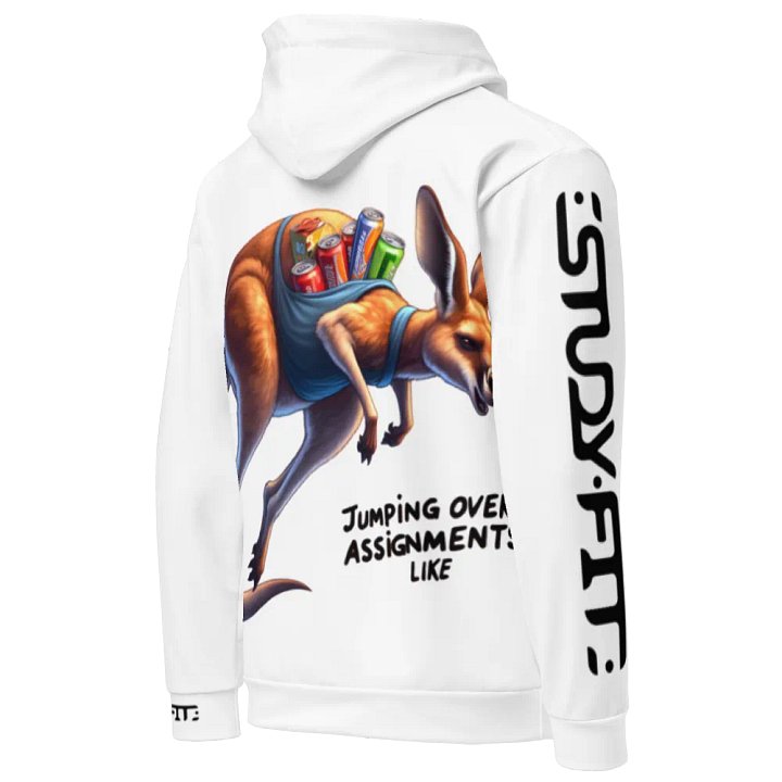 Jumping over assignments like - Recycled Hoodie product image (1)