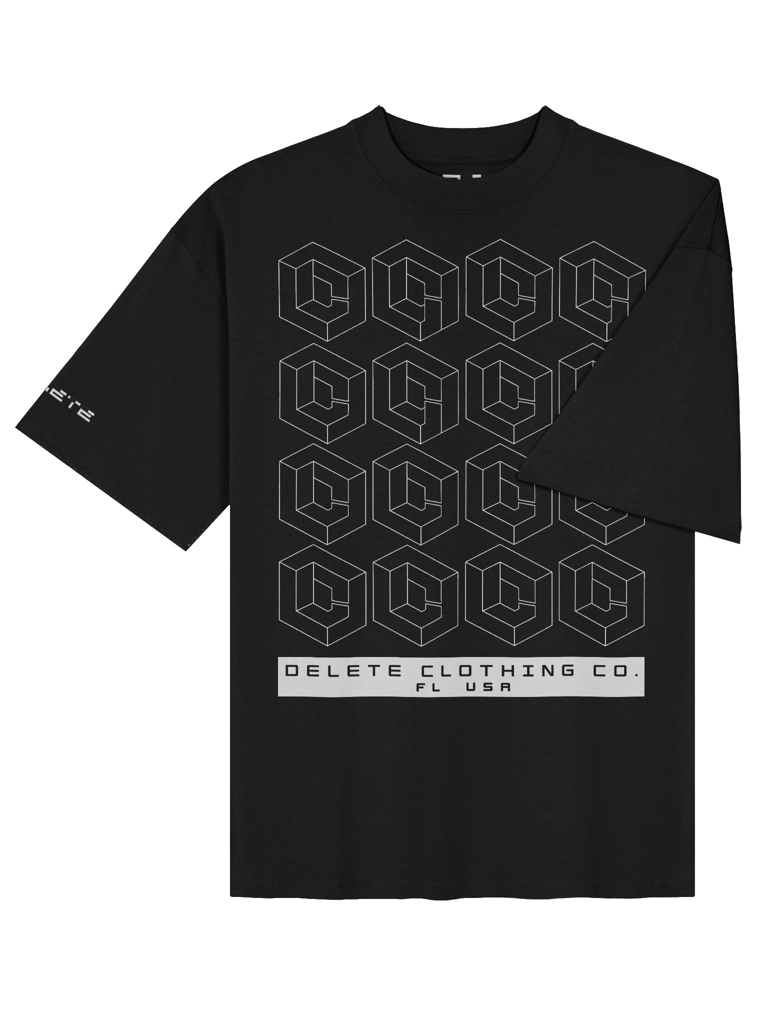Delete "Optical Preclusion" Oversize T-Shirt product image (4)