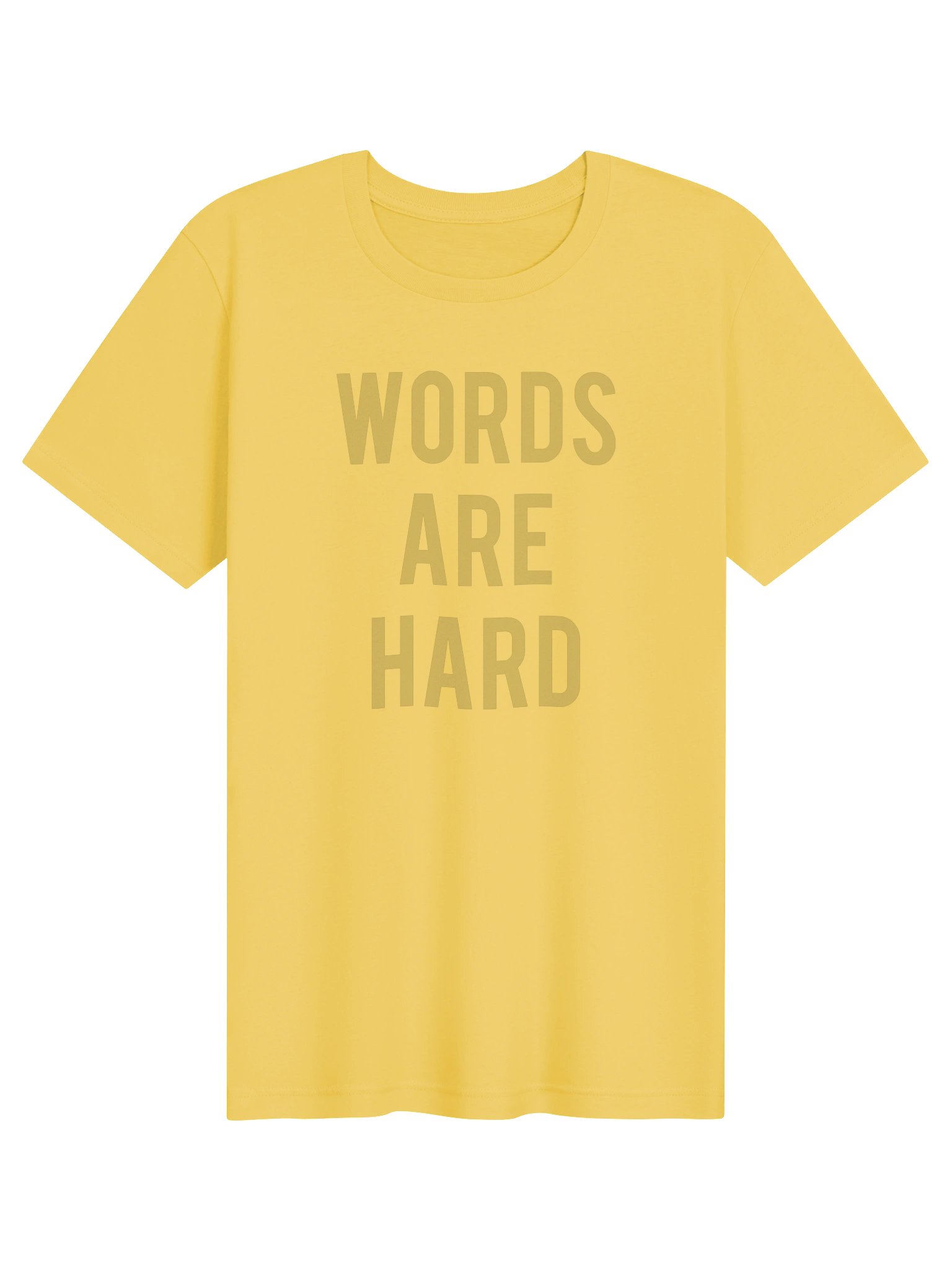 Words Are Hard - Yellow product image (1)
